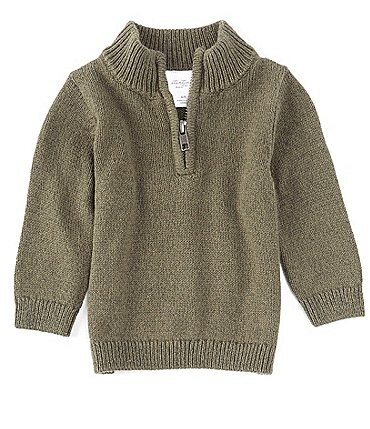 Image of Starting Out Baby Boys 3-24 Months Quarter-Zip Sweater