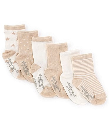 Image of Starting Out Baby Boys Crew 6-Pack Sock