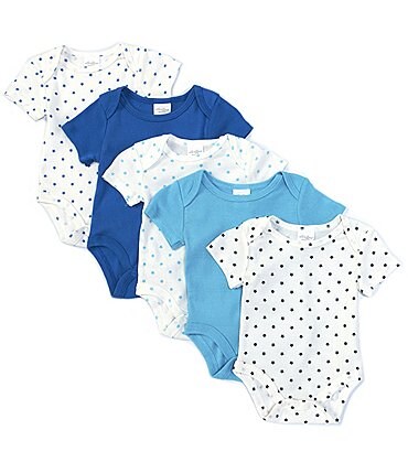 Image of Starting Out Baby Boys Newbon-9 Months Star Print 5-Pack Bodysuit
