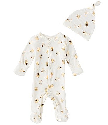 Image of Starting Out Baby Boys Newborn-9 Months Round Neckline Long Sleeve Sports Footie Coverall