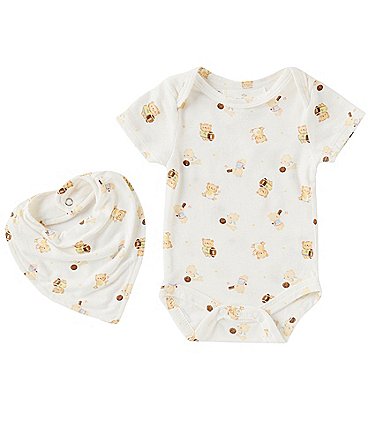 Image of Starting Out Baby Boys Newborn-9 Months Round Neckline Short Sleeves Sports Bodysuit