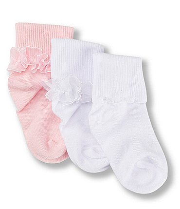 Image of Starting Out Baby Girls 3-Pack Tutu Cuffed Socks