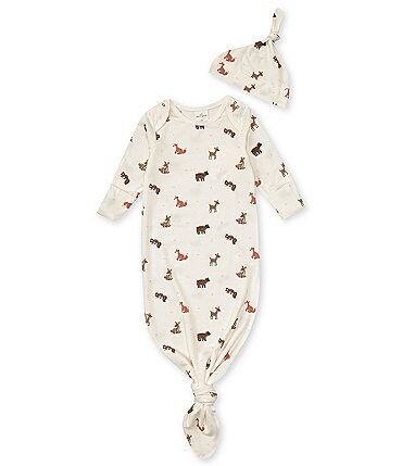 Image of Starting Out Baby Girls Long Sleeve Fall Animal Gown