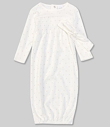 Image of Starting Out Baby Girls Newborn-6 Months Dotted Gown