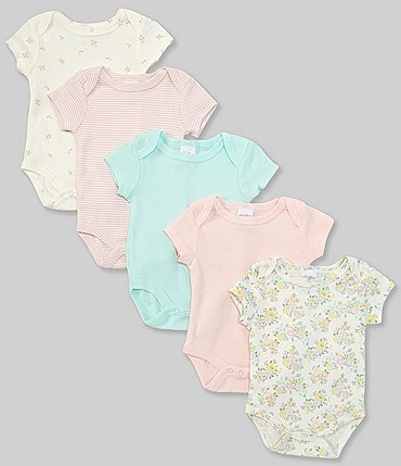 Image of Starting Out Baby Girls Newborn-9 Months Floral 5-Pack Bodysuits