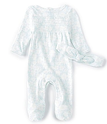 Image of Starting Out Baby Girls Preemie-9 Months Floral Print Footed Coverall