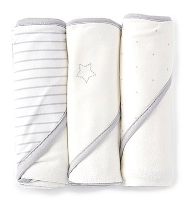 Image of Starting Out Baby Star 3-Pack Hooded Towels