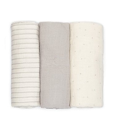 Image of Starting Out Baby Star 3-Pack Swaddle Blankets