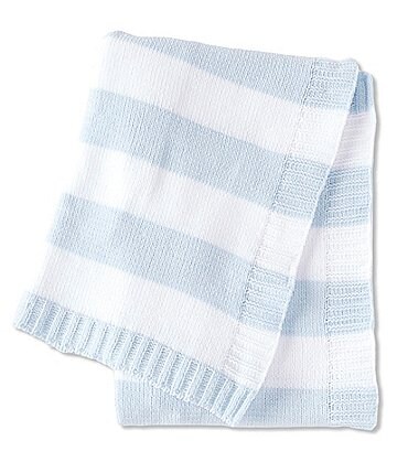 Image of Starting Out Baby Stripe Chenille Blanket