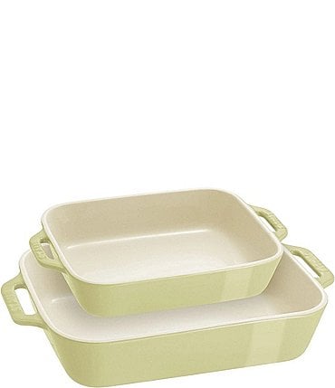 Image of Staub Stoneware 2-Piece Rectangular Baking Dish Set