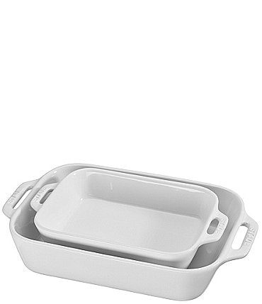 Image of Staub Stoneware 2-Piece Rectangular Baking Dish Set