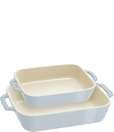 Image of Staub Stoneware 2-Piece Rectangular Baking Dish Set