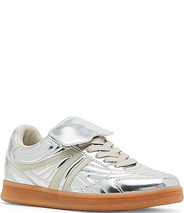 Image of Steve Madden Madrid Metallic Low-Top Sneakers