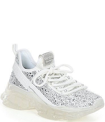 Image of Steve Madden Maxima Rhinestone Embellished Chunky Sneakers