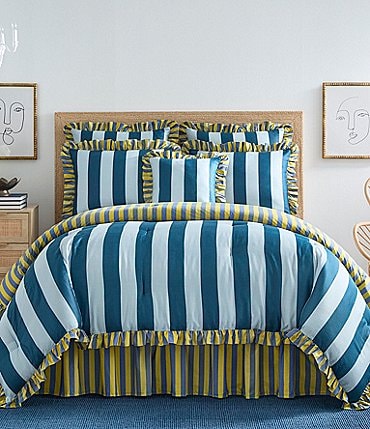 Image of Studio D Lola Striped Reversible Comforter Mini Set
