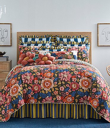 Image of Studio D Marsha Floral Reversible Mini Quilt Set