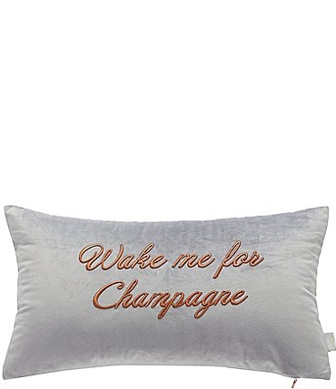 Image of Ted Baker London Velvet Wake Me for Champagne Breakfast Pillow