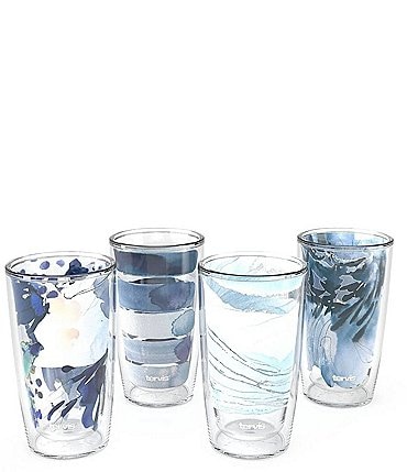 Image of Tervis Tumblers Kelly Ventura - Blue Collection Tumblers, Set of 4