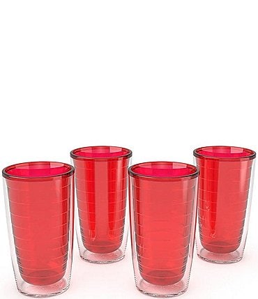 Image of Tervis Tumblers Red Tumblers, Set of 4