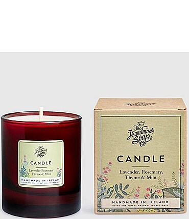 Image of The Handmade Soap Company Soy Wax Candle Lavender, Rosemary & Mint, 5.6-oz.