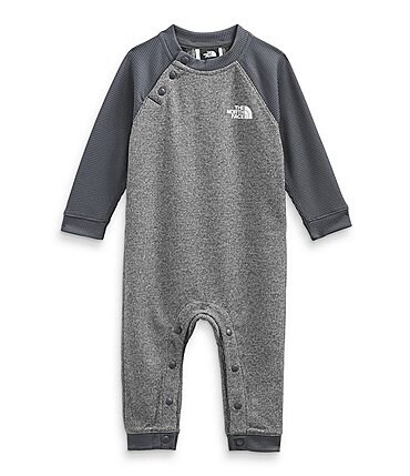 Image of The North Face Baby 3-24 Months Raglan-Sleeve FlashDry™ Waffle-Knit Baselayer Coverall