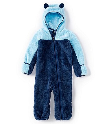 Image of The North Face Baby Boys 3-24 Months Long-Sleeve Bear Color Block Coverall