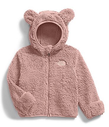 Image of The North Face Baby Girls 3-24 Months Long Sleeve Full-Zip Bear Hoodie