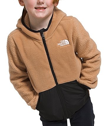 Image of The North Face Little Boys 2T-7 Long Sleeve Color Block Fleece Hoodie Jacket