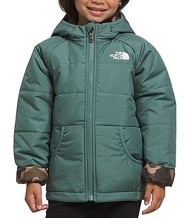 Image of The North Face Little Boys 2T-7 Long Sleeve Reversible Pattern Insulated Perrito Hooded Jacket