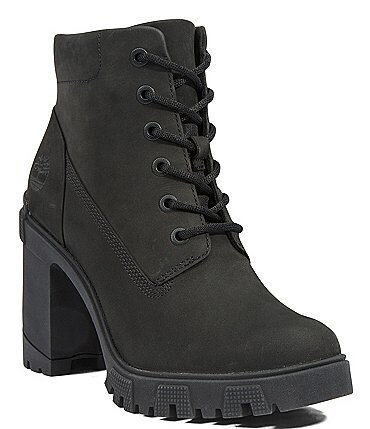 Image of Timberland Lana Point Lace-Up Leather Chunky Lug Sole Booties