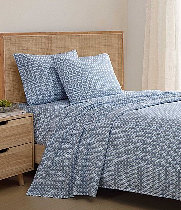 Image of Tommy Bahama Diamond Isle Cotton Percale Sheet Set