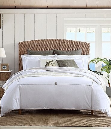 Image of Tommy Bahama Embroidered Pineapple Resort Duvet Cover Mini Set
