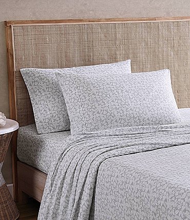 Image of Tommy Bahama Koya Bay Grey Cool Zone Cotton Percale Sheet Set