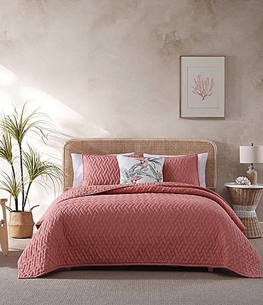 Image of Tommy Bahama Maritime Heather Reversible Quilt Mini Set