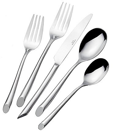Image of Towle Living Wave Forged 42-Piece Stainless Steel Flatware Set