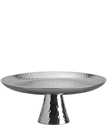 Image of Towle Silversmiths Hammered Cake Stand