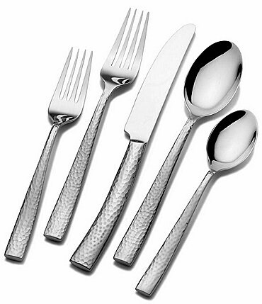 Image of Towle Silversmiths Texture 20-Piece Stainless Steel Flatware Set