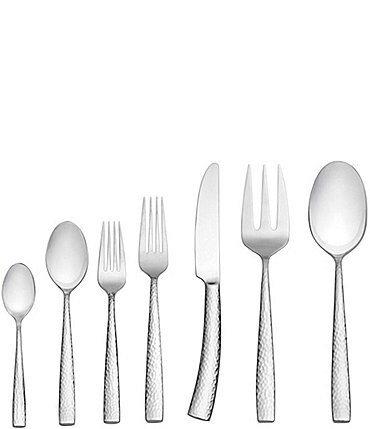 Image of Towle Silversmiths Textured 42-Piece Stainless Steel Flatware Set