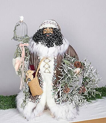 Image of Trimsetter All Is Calm Collection African American Santa Figurine