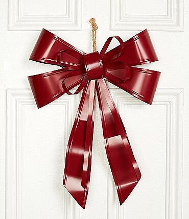 Image of Trimsetter Baking Spirits Bright Collection Red Bow Wall Decor