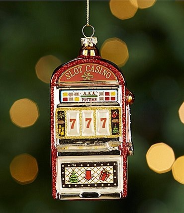 Image of Trimsetter Christmas Maximus Collection Slot Machine Glass Ornament