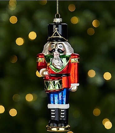 Image of Trimsetter Highland Holiday Collection Drummer Nutcracker Glass Ornament