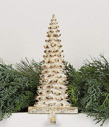 Image of Trimsetter Highland Holiday Collection Sculpture Tree Stocking Holder