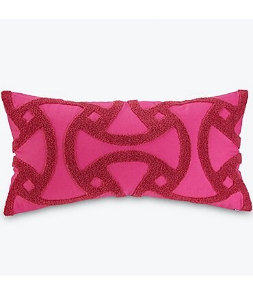 Image of Trina Turk Embroidered Tufted Rectangular Pillow