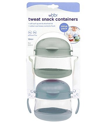 Image of Ubbi Tweat Snack Containers 2-Pack
