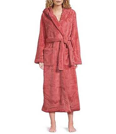 Image of UGG Aarti Hooded Plush Fleece Long Cozy Robe