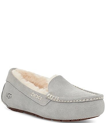 Image of UGG® Ansley Water Resistant Suede Wool Lined Slippers
