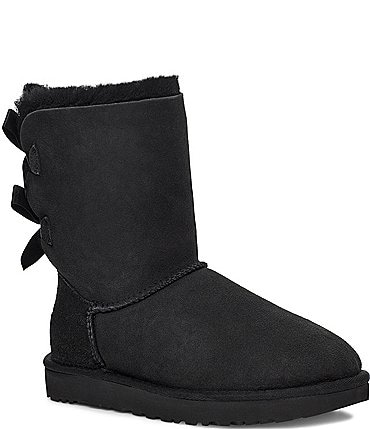 Image of UGG Bailey Suede Bow II Water-Repellent Boots