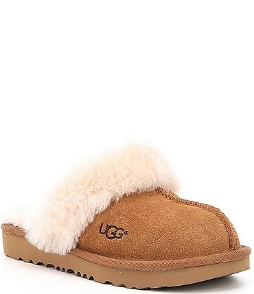 Image of UGG® Kids' Cozy II Suede Slip-On Slippers (Youth)
