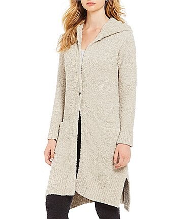 Image of UGG® Judith Sweater-Knit Hooded Lounge Cardigan